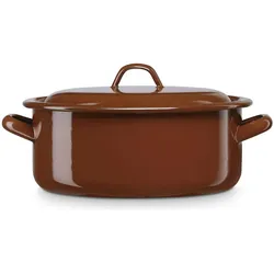 Wellhome Well Home - Kochtopf aus emailliertem Stahl Ø26 x 10,6 cm - 5,50 L, ideal für Eintöpfe und traditionelle Küche