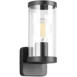 RL live your light, Gartenbeleuchtung, REALITY BONITO - Wandlamp - Zwart mat - excl. 1x E27 4W - Buitenverlichting - IP44 (E27, IP44)