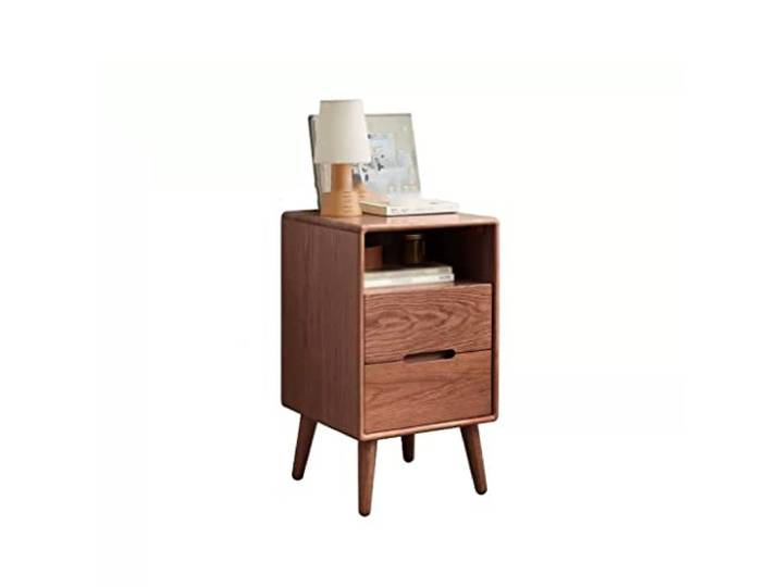 YCCHAH Bett mit Stauraum Home Creative Wohnzimmerschrank mit Doppelschublade Ultraschmaler Schrank Schlafzimmer Nachttisch Desktop(B)