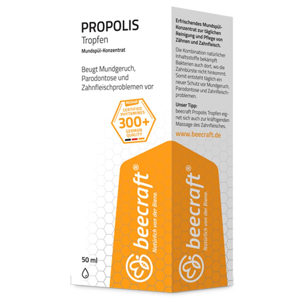 Beecraft Propolis Tropfen Mundspül-Konzentrat 50 ml
