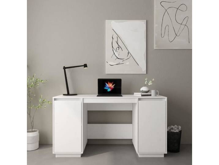 Bureau - KEENSO - KN005 - Bois massif de pin - 140x50x75 cm - Montage à faire soi-même