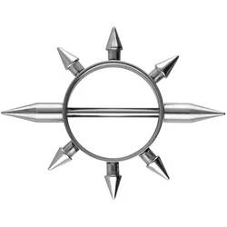 Chirurgenstahl Nippelring SPITZEN