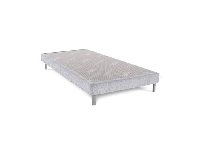 Sommier Dunlopillo Bellini gris 15 cm avec pieds 120x200