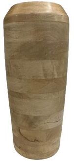 BIDK Home "Walsall Vase Mango Wood Sm L 6.5"" x W 6.5"" x H 18"" - Sun Bleached"