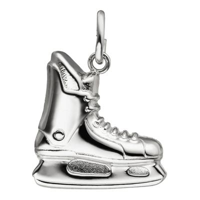 Kettenanhänger JOBO "Anhänger Schlittschuh 16 mm", silber (silber 925), Schmuckanhänger, Damen, Silber 925 (Sterlingsilber), Kettenanhänger, 925 Silber rhodiniert