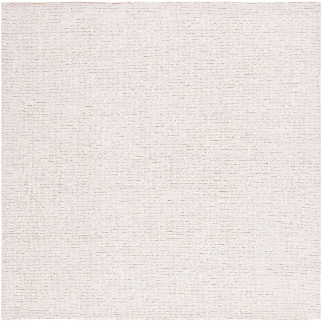 Blue Elephant Maja Handmade Tufted Wool Ivory/Beige Rug Ivory;Beige Square 122 cm