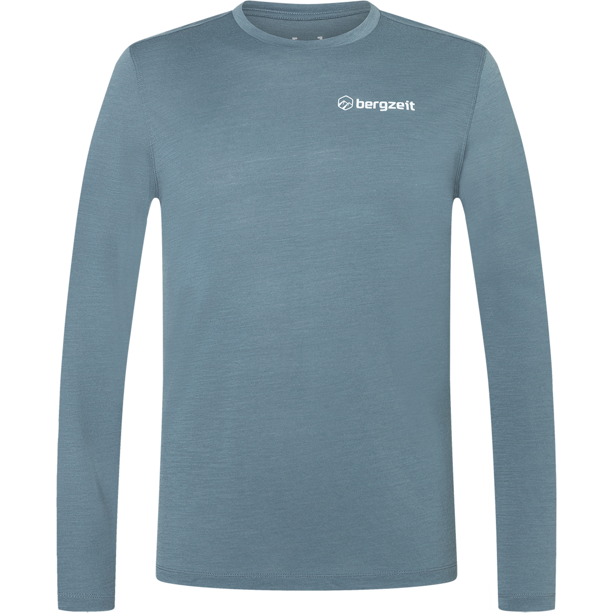 Super.Natural Bergzeit Split Decision Herren Longsleeves blau Größe S Trekking Hautfreundlich Merinowolle