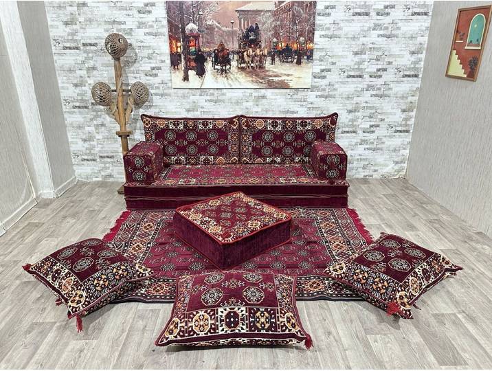 CaddeBuy Sofa Orientalische Sitzecke – Traditionelles Majlis Bodensofa