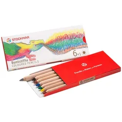 Buntstifte - dreieckig 6+1 Farben