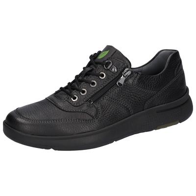 Schnürschuh WALDLÄUFER "HEIKO", Herren, Gr. 7,5 (41), schwarz, Nappaleder, unifarben, Schuhe Schnürschuh, Komfortschuh, Bequemschuh, Sneaker in Schuhweite H (= sehr weit)