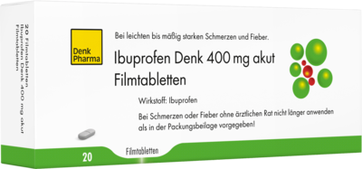 Denk Pharma GmbH & Co.KG IBUPROFEN Denk 400 mg akut Filmtabletten 20 St 10386963