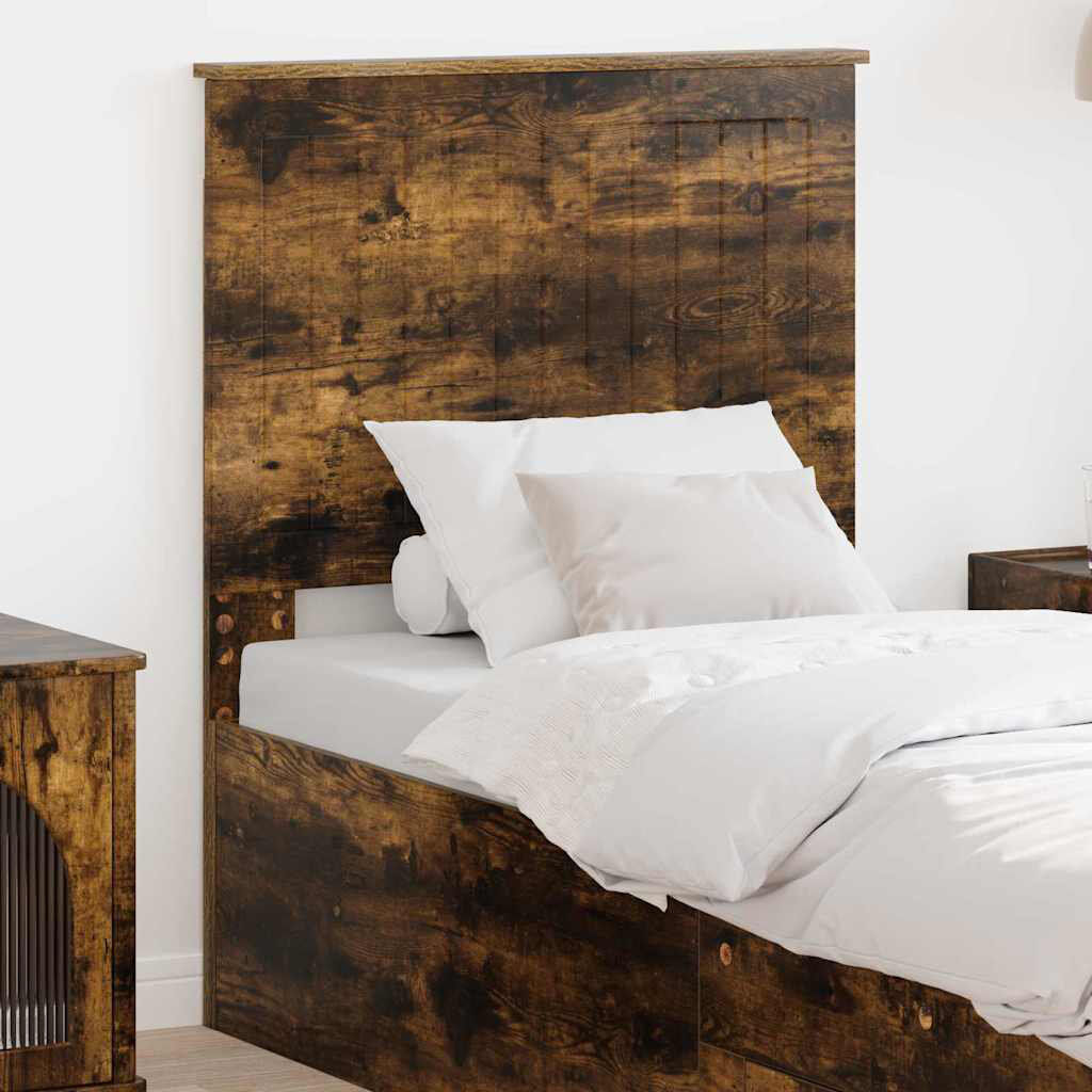 17 Stories Panel Headboard Smoked Oak UK Small Single - DE 75 x 190 cm