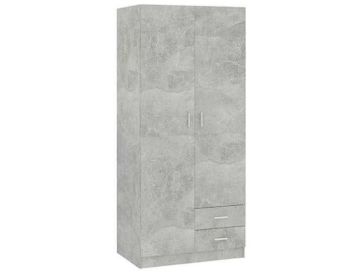 vidaXL Kleiderschrank Betongrau 80x52x180 cm Holzwerkstoff