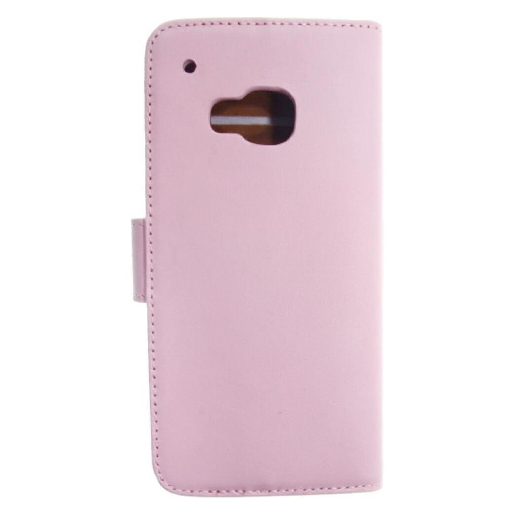 OEM Slim Leather Book Case for HTC M9 - pink 4250710561469 (HTC One M9, HTC One M9s) (25445194)