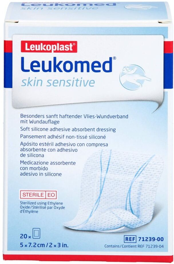 Leukomed Skin Sensitive Steril 5x7,2 Cm 20stk