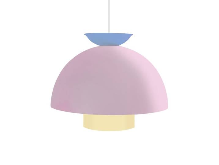 Suspension métal multicouleur Abat-jour rose