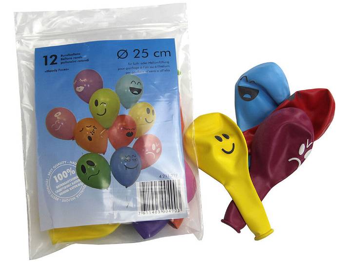 Ballon-Müller 12 Moody-Ballons Ø25cm