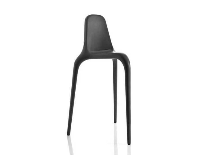 ALMA DESIGN set de 2 tabourets Nonò (Anthracite - Polypropylène)