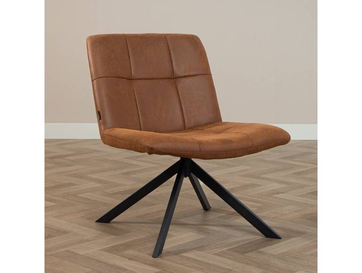 Bronx71 Ledersessel Eevi cognac drehbar