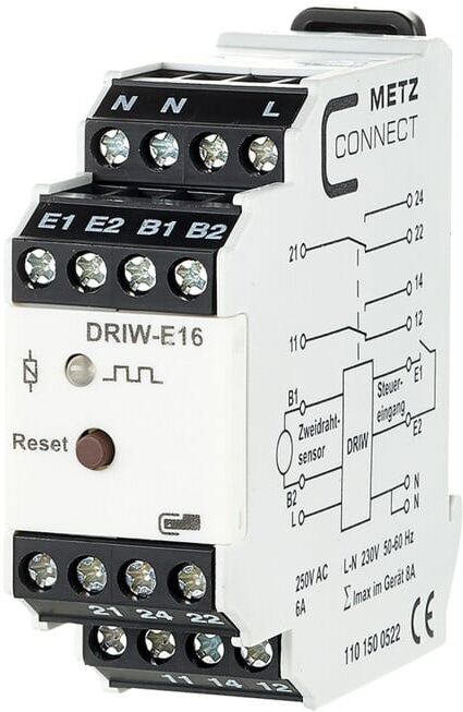 BTR NETCOM Surveillance de vitesse DRIW-E16 230VAC 22.5 ; Metz Connect (1101500522)