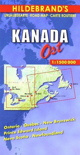 Hildebrand's Urlaubskarten, Canada, East: Ontario, Quebec, New Brunswick, Prince Edward Island, Nova Scotia, Newfoundland (Hildebrand's Canada maps) - Preis vom 06.10.2026 07:26:00 h