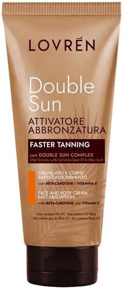 Lovren Double Sun Attivatore Abbronzatura Crema Viso e Corpo 100 ml