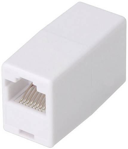 Digitus RJ45 Netzwerk Adapter CAT 5, CAT 5e [1x RJ45-Buchse - 1x RJ45-Buchse] Weiß
