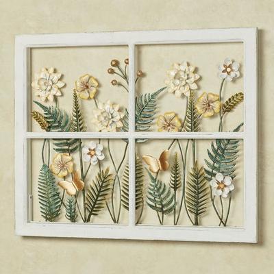 Touch of Class Butterfly Garden Window Wall Art Golden Yellow , Golden Yellow