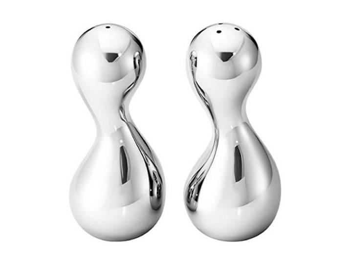 Georg Jensen Cobra Ensemble salière et poivrière en acier inoxydable
