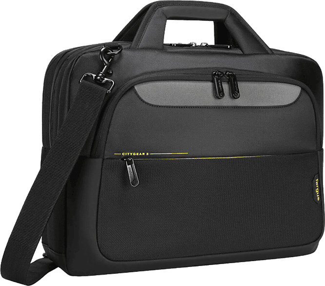 Maletín para portátil - Targus Citygear, 14", Poliéster, Poliuretano, Negro
