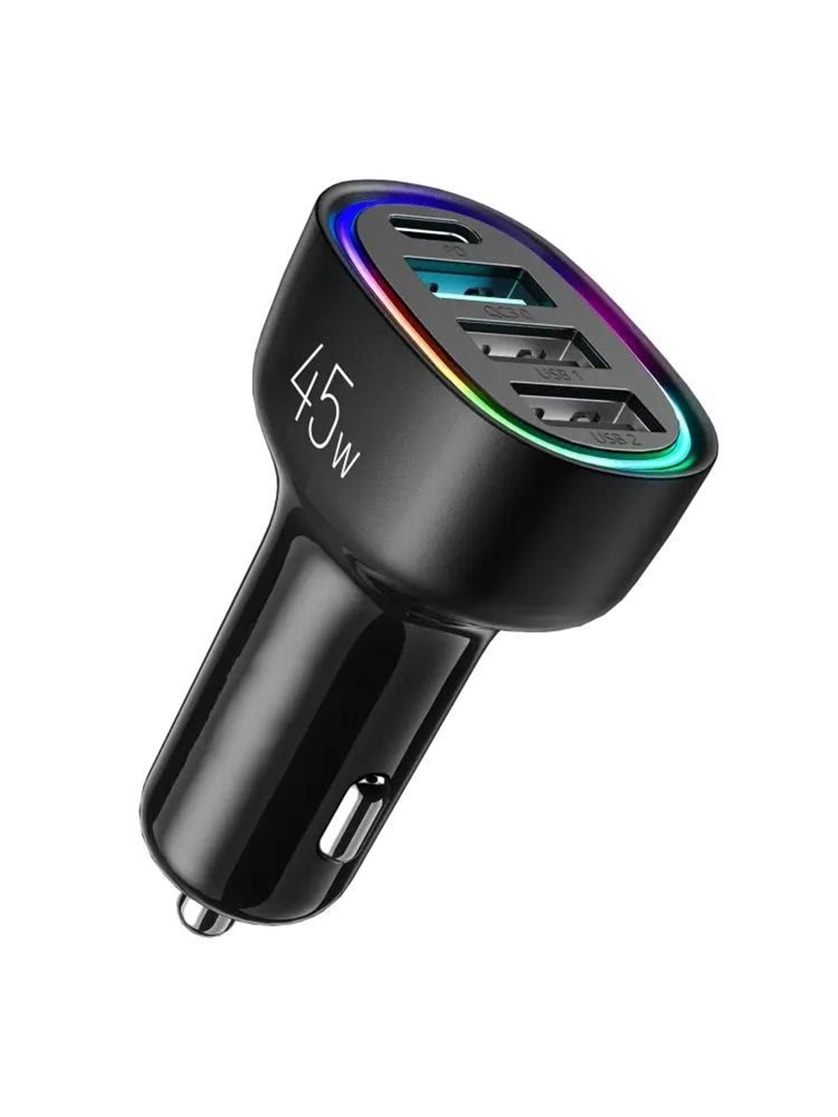 SiGN 4-Port Car Charger 45W - PD - QC 3.0 - Black