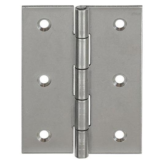 Vormann Scharnier 10502 Höhe 40 mm Breite 32 mm Stärke 0,9 mm Edelstahl gerollt, halbbreit (Scharniere, 50 Stk.) (010502040)