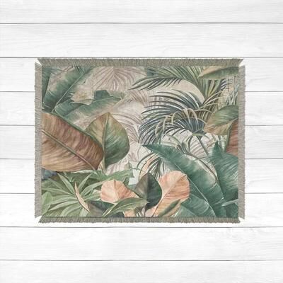 Laural Home Costa Palm Woven Throw Blanket