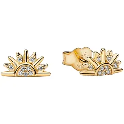 Pandora 264627C01 Damen-Ohrstecker Himmlische Funkelnde Sonne Goldfarben