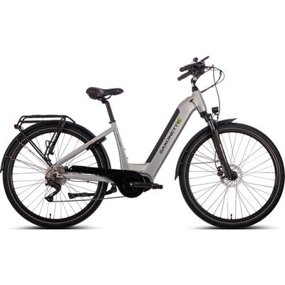 E-Bike SAXONETTE "Quantum Sport Wave" Gr. 50, silber (silberfarben, schwarz), Elektrofahrräder, 50cm, 28 Zoll (71,12cm), Pedelec, Elektrofahrrad für Damen u. Herren