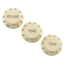 Fender Roadworn Strat(TM) Knobs aged wh. (Knopf), Zubehör Instrumente, Weiss