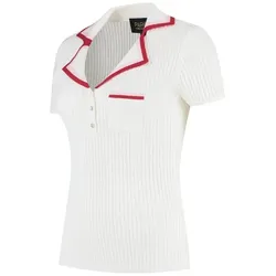 Par 69 Golf Barbara Damen Polo weiss/rot/pink