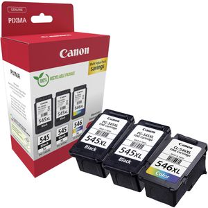 Canon Tinte 2x PG-545XL + CL-546XL, 8286B013, 2x 15ml schwarz + 13ml color
