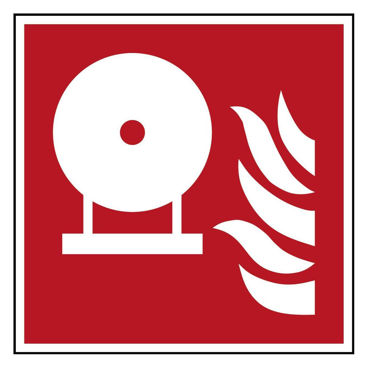 Brady ISO-Sicherheitsschild - Fest installierte Feuerlöschflasche (F/F013/NT-PP-100X100/1-B)