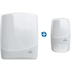 SET 3: Fripa Handtuchspender und Seifenspender weiß formschönes Design für höchste Ansprüche