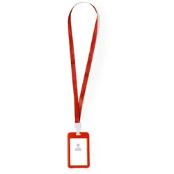 25x Kordel / Lanyard und roter Namensschildhalter