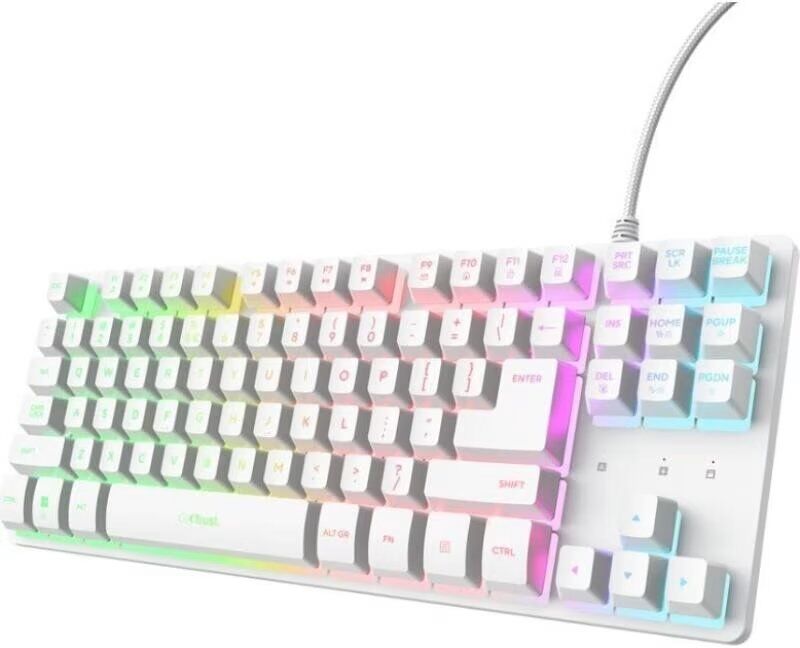 Trust Gaming Teclado Gxt 833 Thado Tkl 25896 Blanco Talla Única Unisex