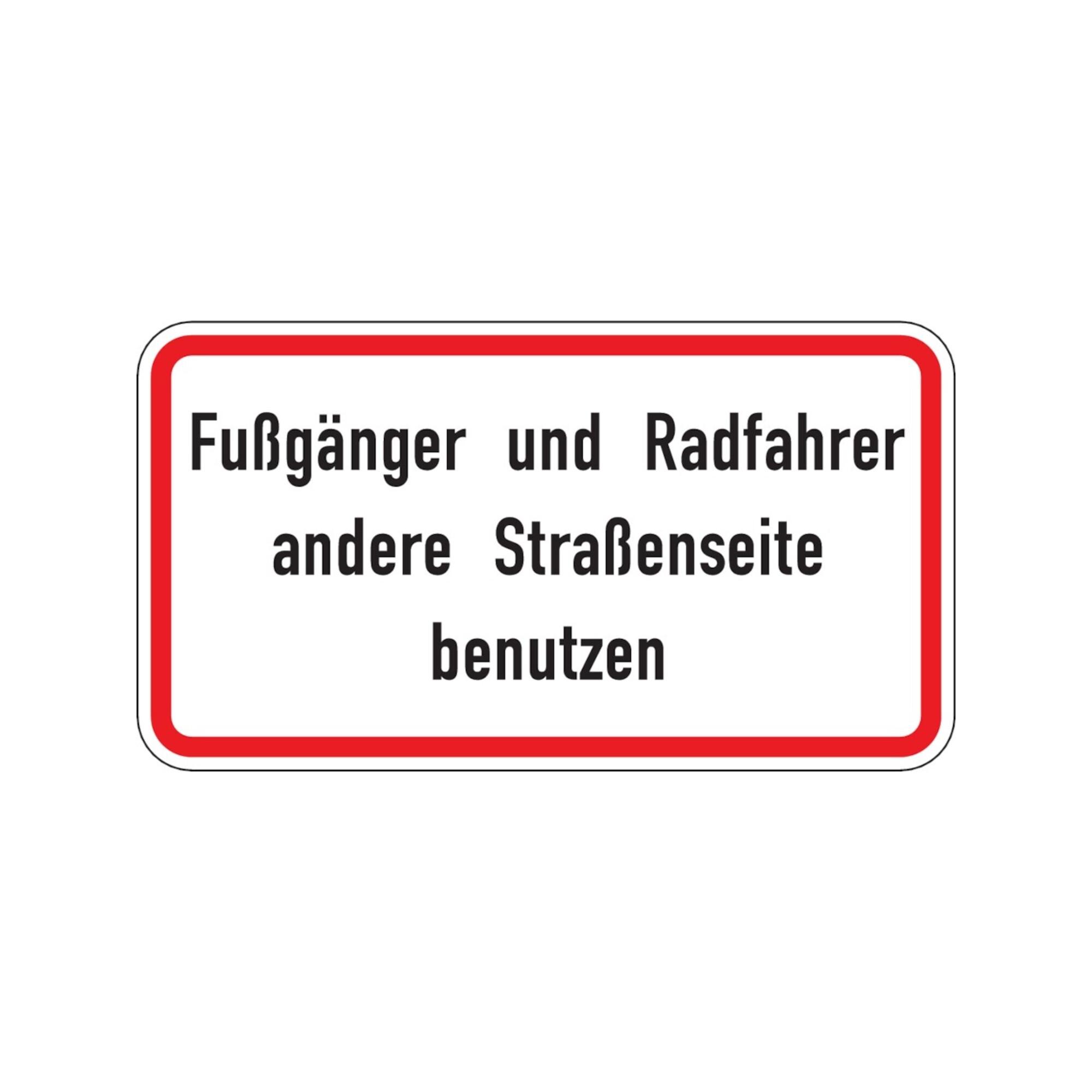 Warn- und Hinweißchild 48, 600x330mm andere Str.Seite nutzen RAL-Gütezeichen Folie RA2 ; ADCO (4251783606910)