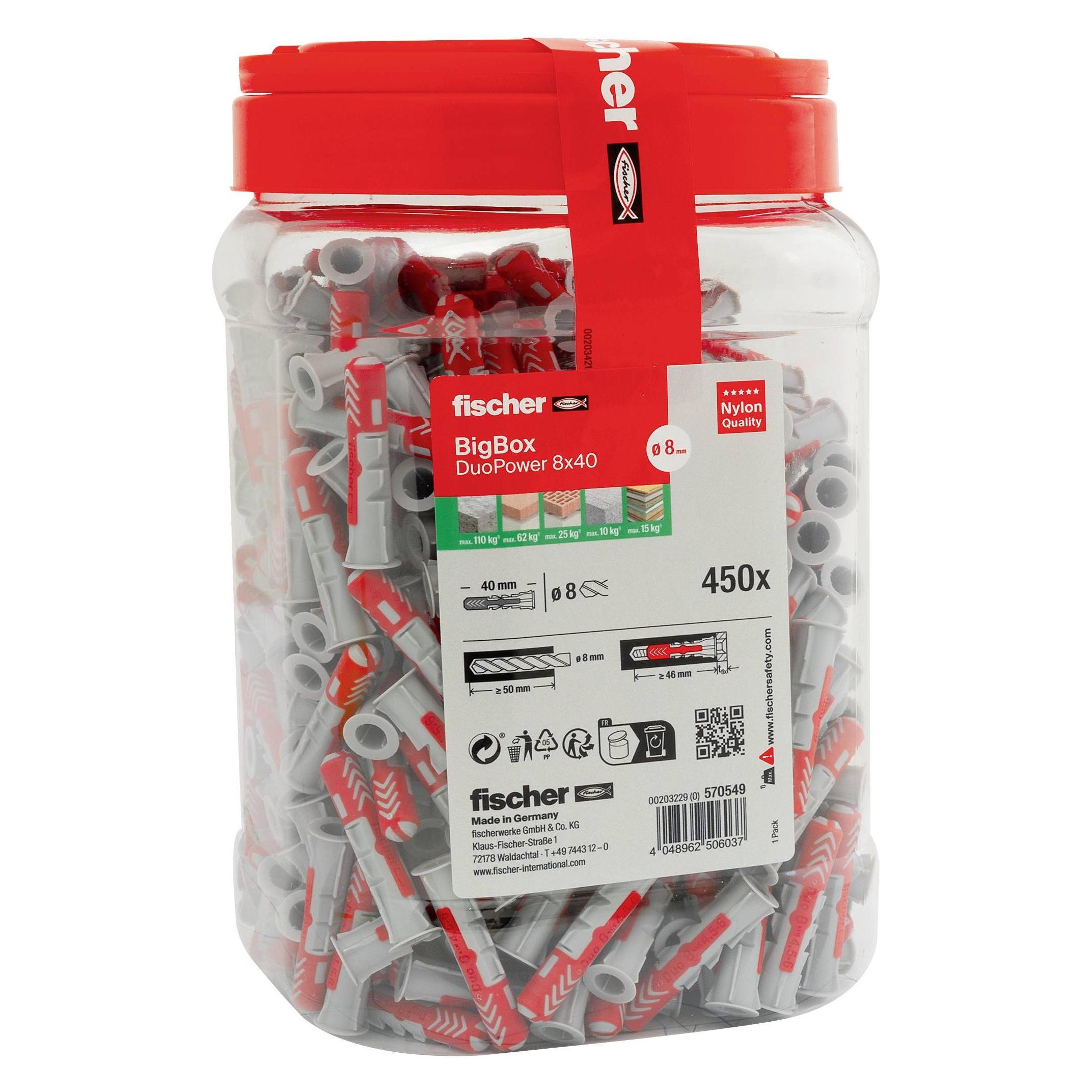Fischer DuoPower 8x40 BigBox (450 Stk.) (570549)