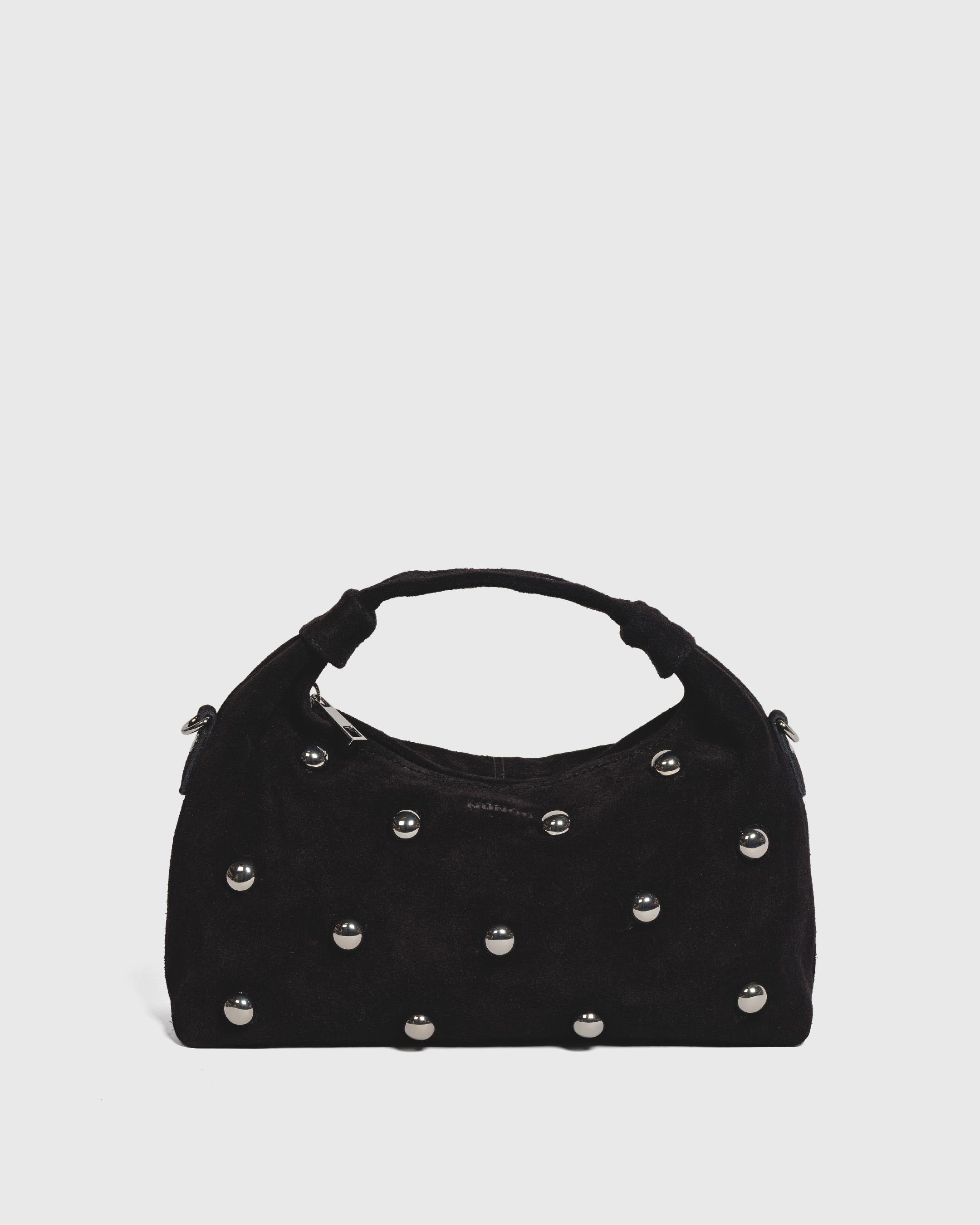 Dandy Rivet Suede Zwart Tas