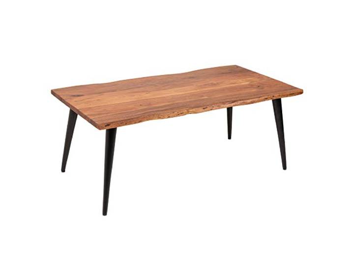 Riess Ambiente Massiver Couchtisch Organic Living 110cm Akazienholz mit Baumkante Wohnzimmertisch Akazie Baumkantentisch Holztisch Coffeetable