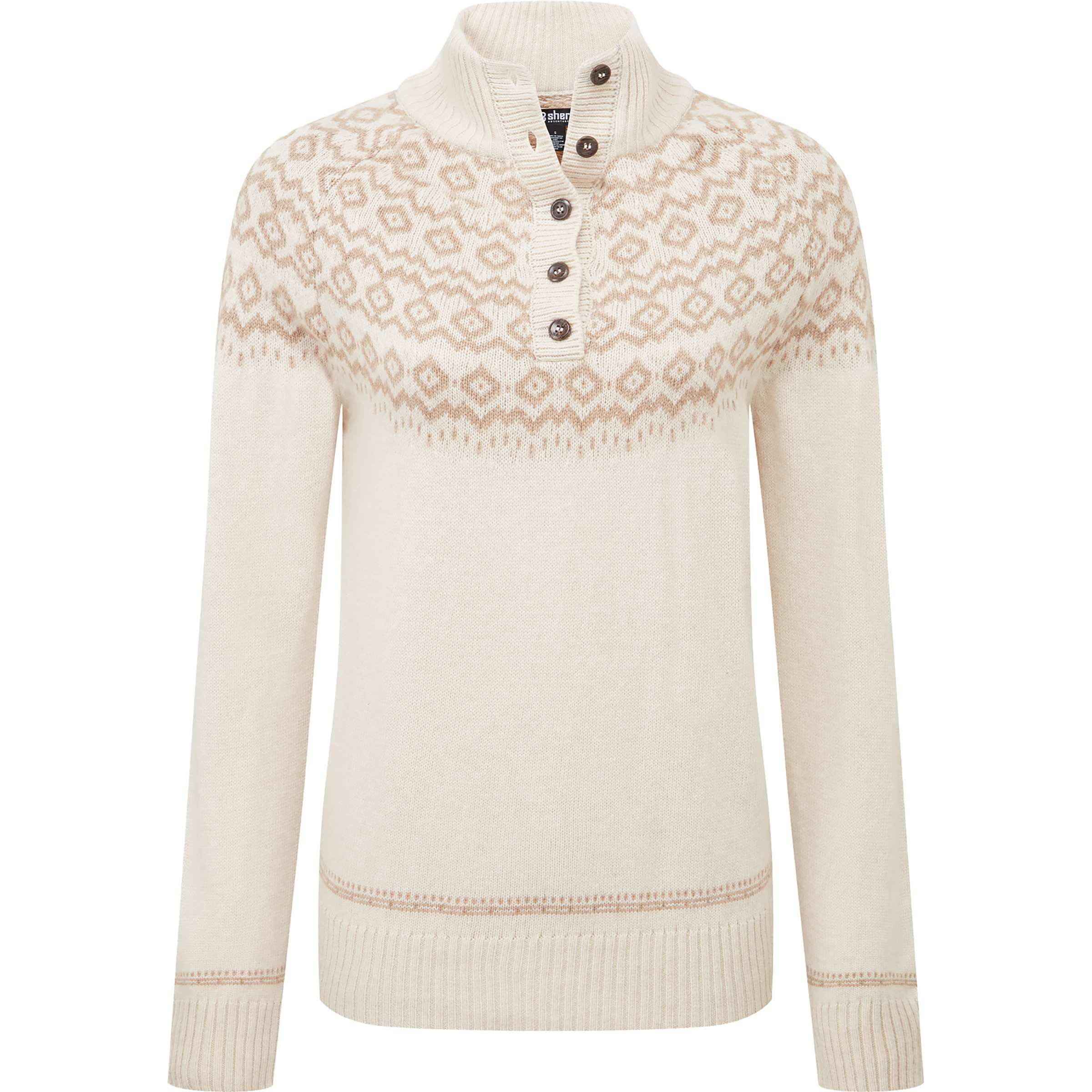 Sherpa Adventure Gear Shanta Damen Pullover beige Größe S Lifestyle Widerstandsfähig Merinowolle