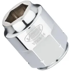 Vigor, Steckschlüssel + Stecknuss, STECKSCHL.-EINSATZ 1/2",SW 14 SUPERFLACH (14 mm)