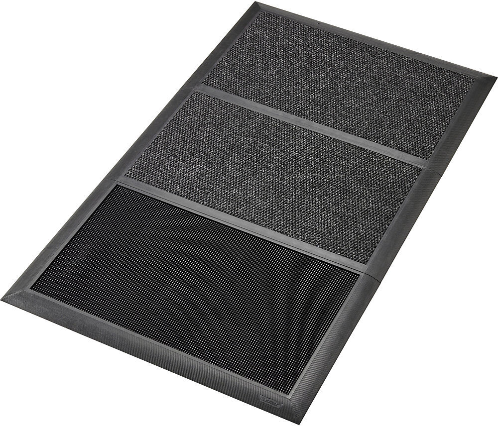 Desinfizierende Eingangsmatte Sani-Master™, HxLxB 19 x 1525 x 914 mm, anthrazit / schwarz NOTRAX