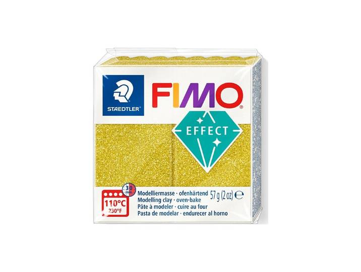 Fimo effect 57g glitter gold